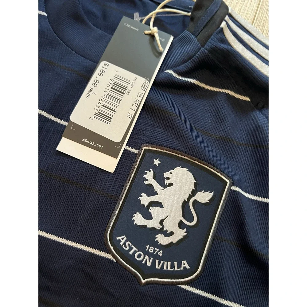 adidas Aston Villa Navy Blue & White Men's Jersey